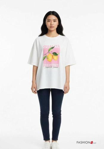 T-shirt in Cotone Fantasia stampata - ph 1