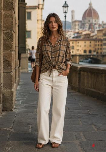 Camicia in Misto Lana