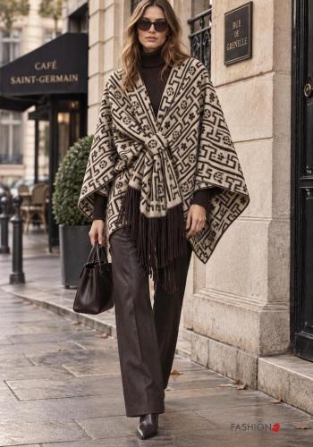 Poncho in Misto Lana - ph 1