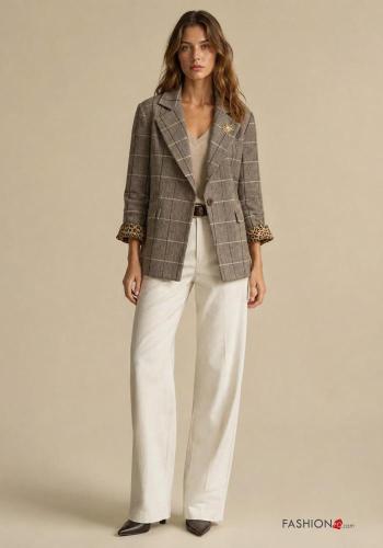 Blazer en Mélange de Laine
