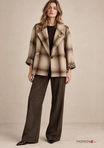 Blazer en Mélange de Laine