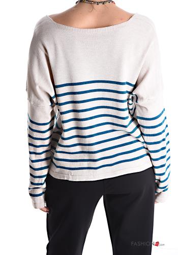 Striped Sweater with v-neck - ph 2