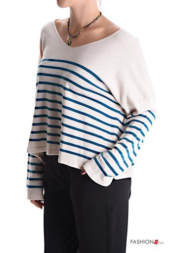 Striped Sweater with v-neck - ph 3