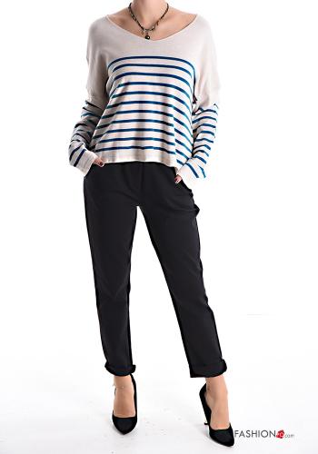 Striped Sweater with v-neck - ph 5