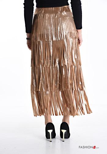 Longuette Skirt with fringe with elastic - ph 2