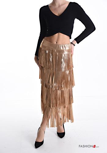 Longuette Skirt with fringe with elastic - ph 5