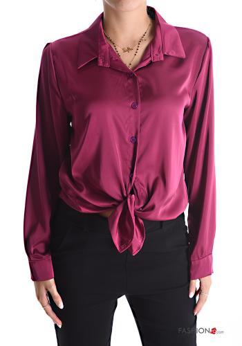Chemise satin à noeud - ph 1