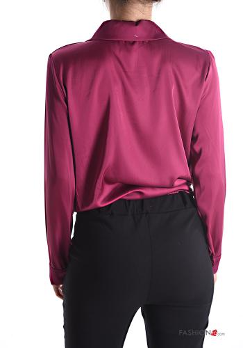 Chemise satin à noeud - ph 2
