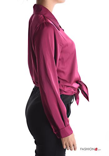 Chemise satin à noeud - ph 3