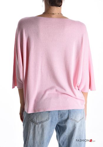 Sweater with v-neck 3/4 sleeve - ph 2