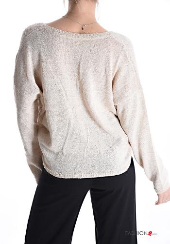 Cotton Cardigan with buttons with v-neck - ph 2