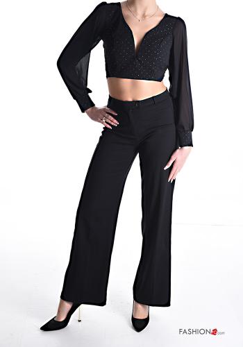 Top à dos nu avec noeud avec strass à col en V - ph 5