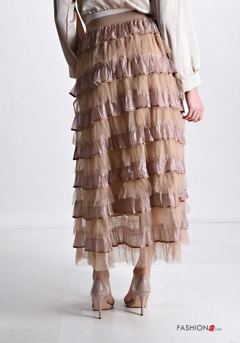 Jupe tulle Longuette à volants avec élastique - ph 2