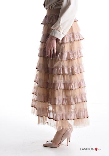 Jupe tulle Longuette à volants avec élastique - ph 3