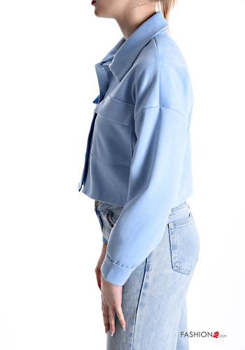 mit kragen Jacke mit Knöpfen mit Taschen - ph 3