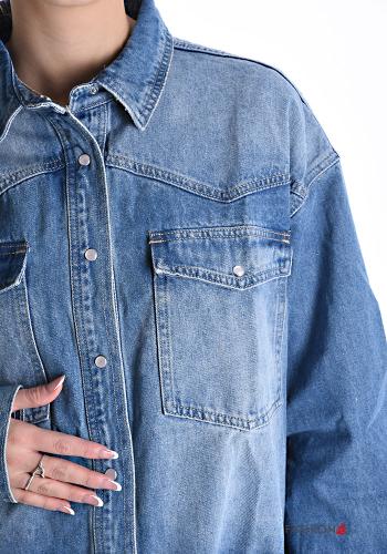 Camicia in Cotone denim con tasche - ph 4