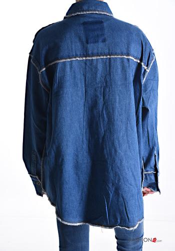 Chemise en Coton en denim avec poches - ph 2