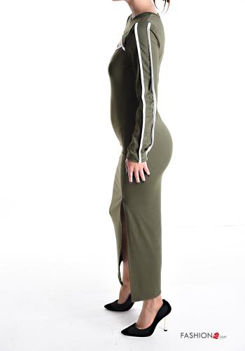 Abito maniche lunghe con spacco - ph 3
