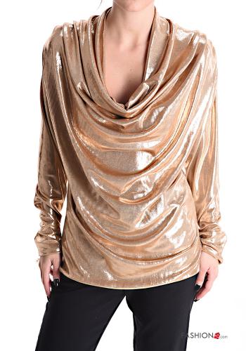 Maglietta a manica lunga metallizzato - ph 1