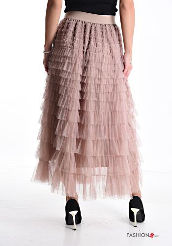 Gonna tulle Longuette con balze con elastico - ph 2