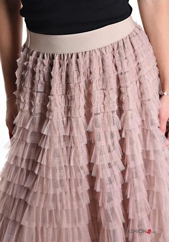 Gonna tulle Longuette con balze con elastico - ph 4
