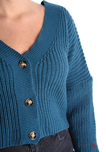 kurz Strickjacke mit Knöpfen mit V-Ausschnitt - ph 4