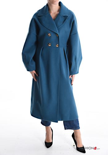 double-breasted puff sleeve Coat - ph 1