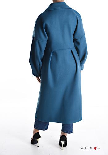 double-breasted puff sleeve Coat - ph 2