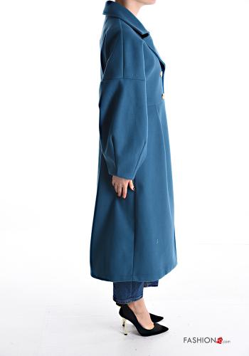 double-breasted puff sleeve Coat - ph 3