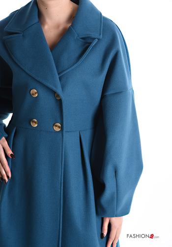 double-breasted puff sleeve Coat - ph 4