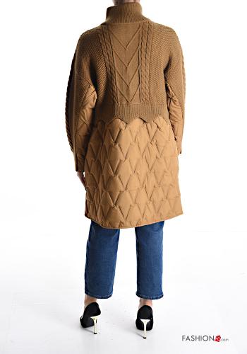 Cappotto trapuntato con tasche a collo alto con zip - ph 2