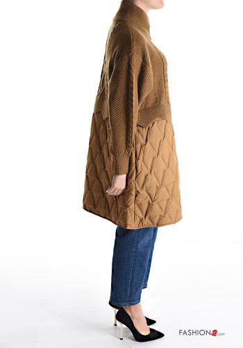 Cappotto trapuntato con tasche a collo alto con zip - ph 3