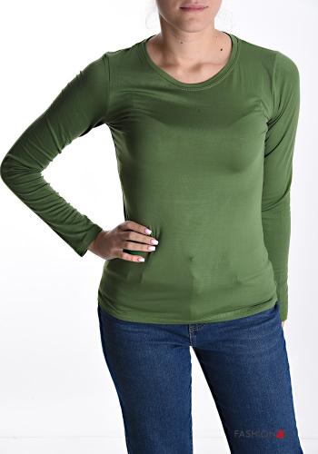 Maglietta a manica lunga in Cotone