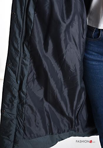 Piumino con zip con tasche con cappuccio - ph 5