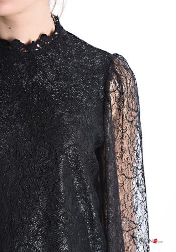 Blouse en Coton détail dentelle lurex - ph 4