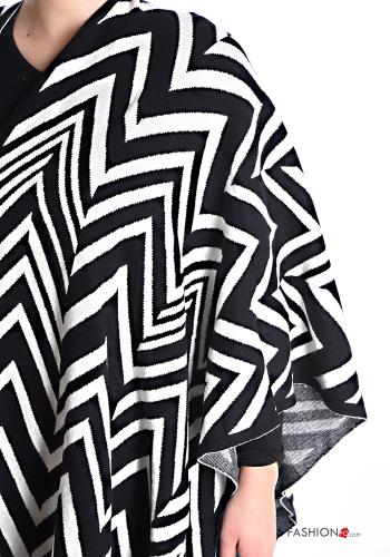 Poncho Imprimé chevron à franges - ph 4