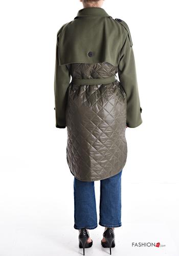 Cappotto trapuntato con cintura con tasche - ph 2