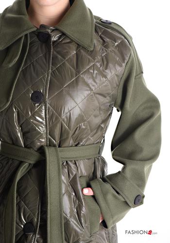 Cappotto trapuntato con cintura con tasche - ph 4