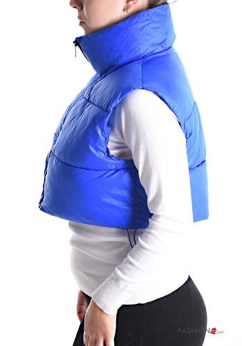 quilted mini Gilet Rollneck with zip - ph 3