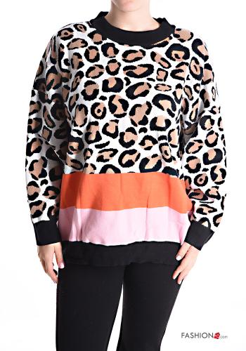 Maglione girocollo Fantasia animalier