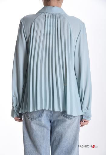 Camicia con colletto plissé maniche lunghe con bottoni - ph 2