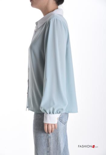 Camicia maniche lunghe con colletto con bottoni - ph 3