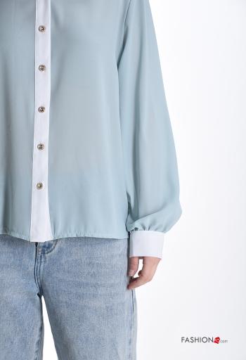 Camicia maniche lunghe con colletto con bottoni - ph 4