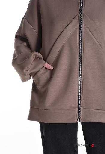 Felpa maniche lunghe con tasche con zip - ph 4
