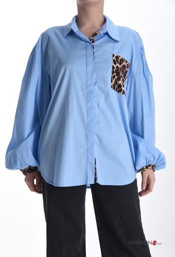 Camicia in Cotone maniche lunghe con colletto con bottoni