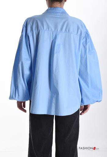 Camicia in Cotone maniche lunghe con colletto con bottoni - ph 2