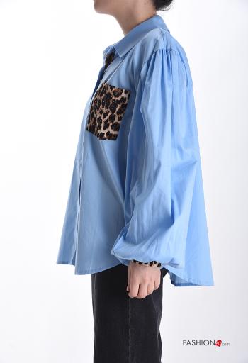 Camicia in Cotone maniche lunghe con colletto con bottoni - ph 3