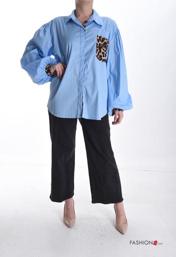 Camicia in Cotone maniche lunghe con colletto con bottoni - ph 5