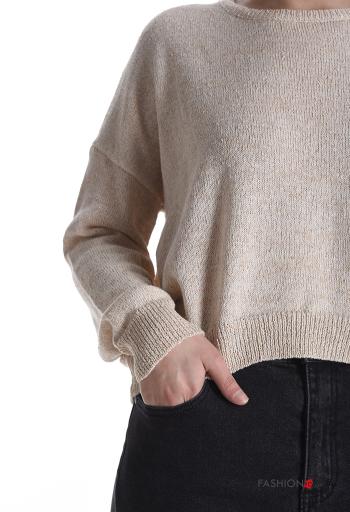 Maglione in Cotone maniche lunghe girocollo - ph 4