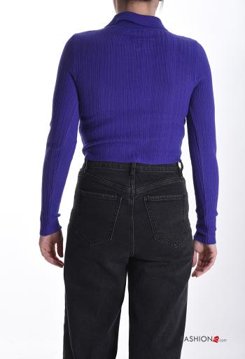 Maglione corto con colletto con zip - ph 2